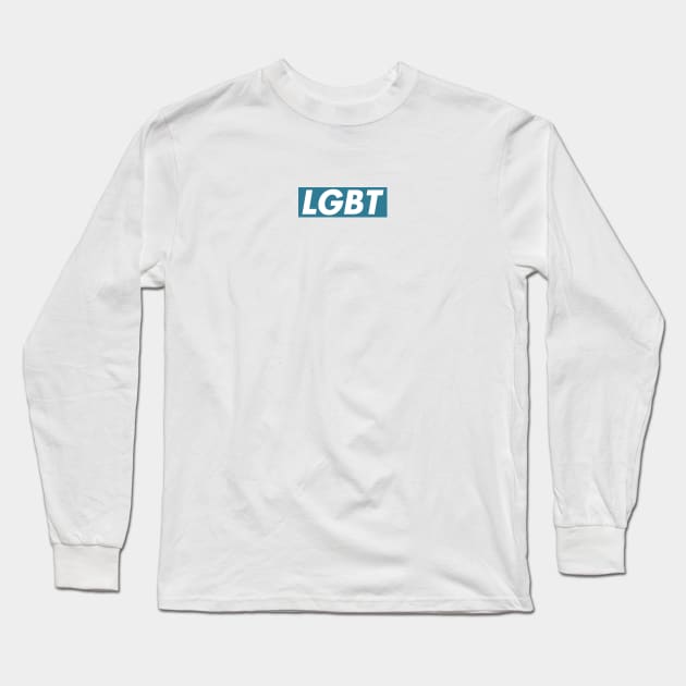 LGBT Blue box logo Long Sleeve T-Shirt by PaletteDesigns